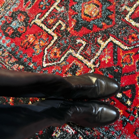 Black knee-high leather and stretchy nylon - Beowns Couture - NWOT - Picture 3 of 5